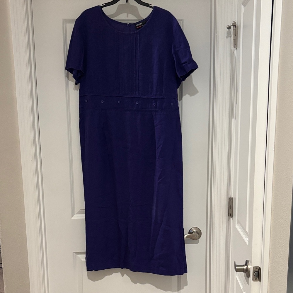 Chic Purple Midi Dress
